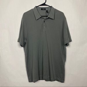 Theory Standard Pique Polo Shirt Porpoise
